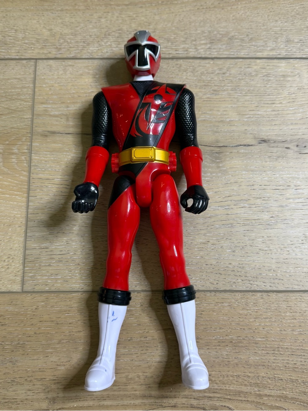 Red Power Ranger Hero Action Figure with Yellow Belt